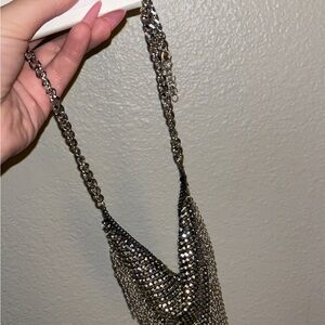 Silver Chainmail Shoulder Bag